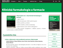 Tablet Screenshot of klinickafarmakologie.cz